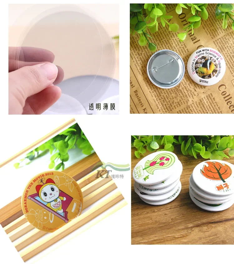 100pcs Blank Badge Pin Button Maker Parts Household Items DIY Art Crafts Material Button Making Part Badges Set 75MM