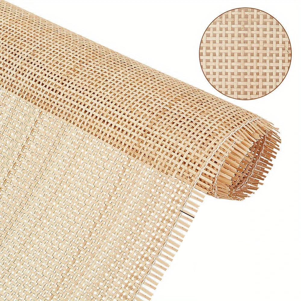 35/40/45/50/55cm Width Real Rattan Roll Original Color Hand Woven Repair Furniture Materials DIY Make Chairs Tables Cabinet Door