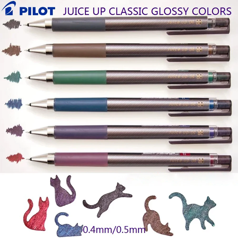 

6pcs Japan PILOT Juice Up New Juice Gel Pen 0.4/0.5mm Smooth Writing Large Capacity ST Pen Tip School Stationery
