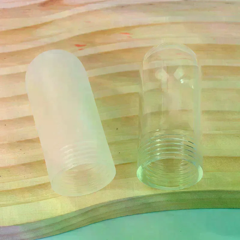 Tubular G9 Clear Glass Cover Threaded Neck Lamp Shade Replacement Sturdy Glass Protectant Tube Frost Cover For G9 Bulb