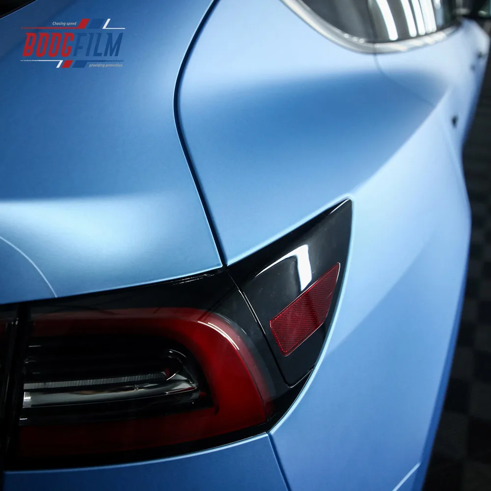 Boogfilm filme que muda de cor, sem bolhas de ar, envoltório de vinil para carro, cetim, azul, proteção original, pintura anti-arranhões, filme de embrulho de carro