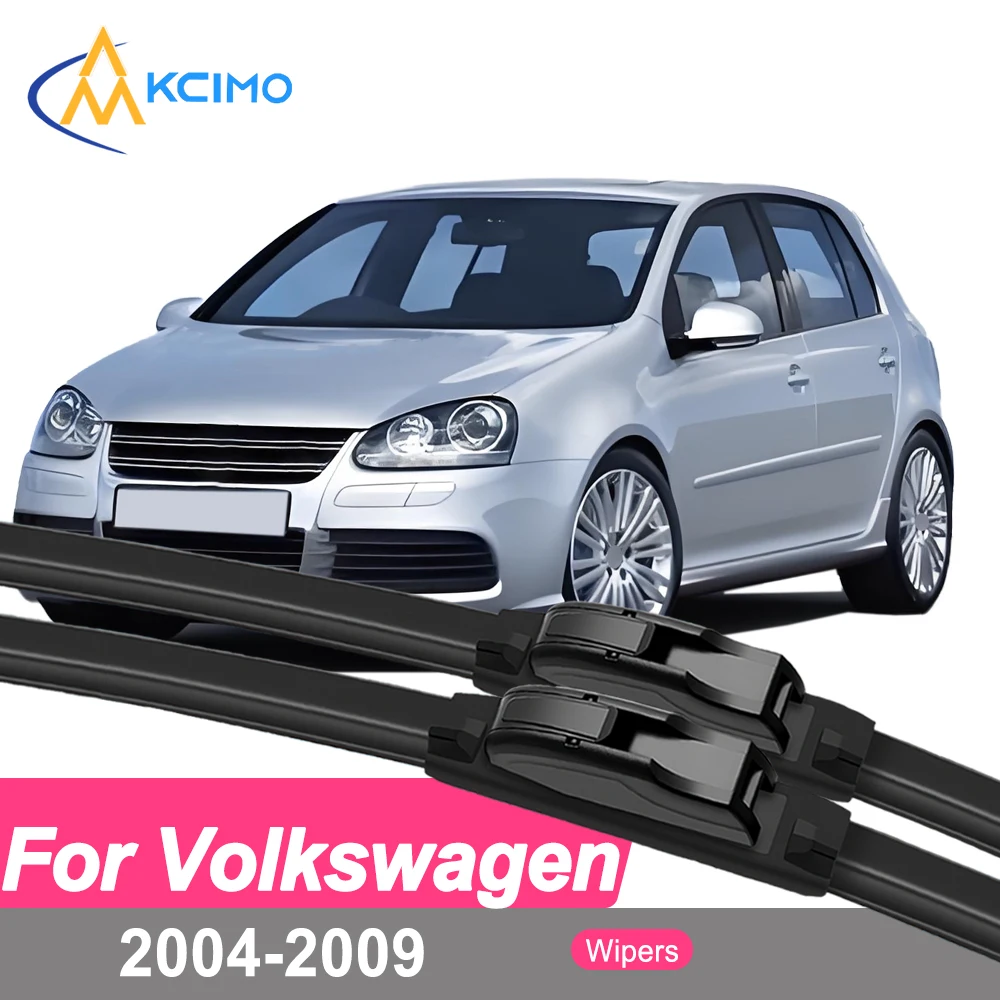 

Premium Rubber Durable Silent Windshield Wiper Blades 2pcs for Volkswagen Golf Mk5 1K 2004-2009 Rabbit GTI Jetta SportWagen
