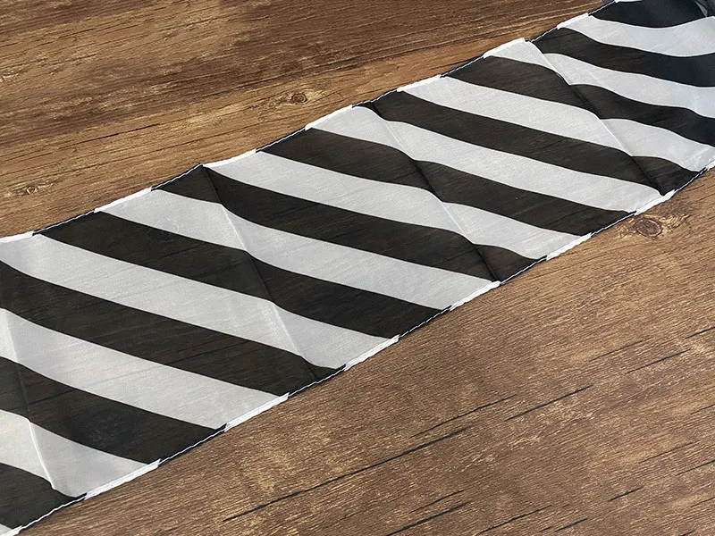 Productie Streamer Zebra (Chiffon, 200Cm X 16Cm) stage Magic Tricks Illusies Party Magic Speelgoed Magic Props Goochelaar Accessoires