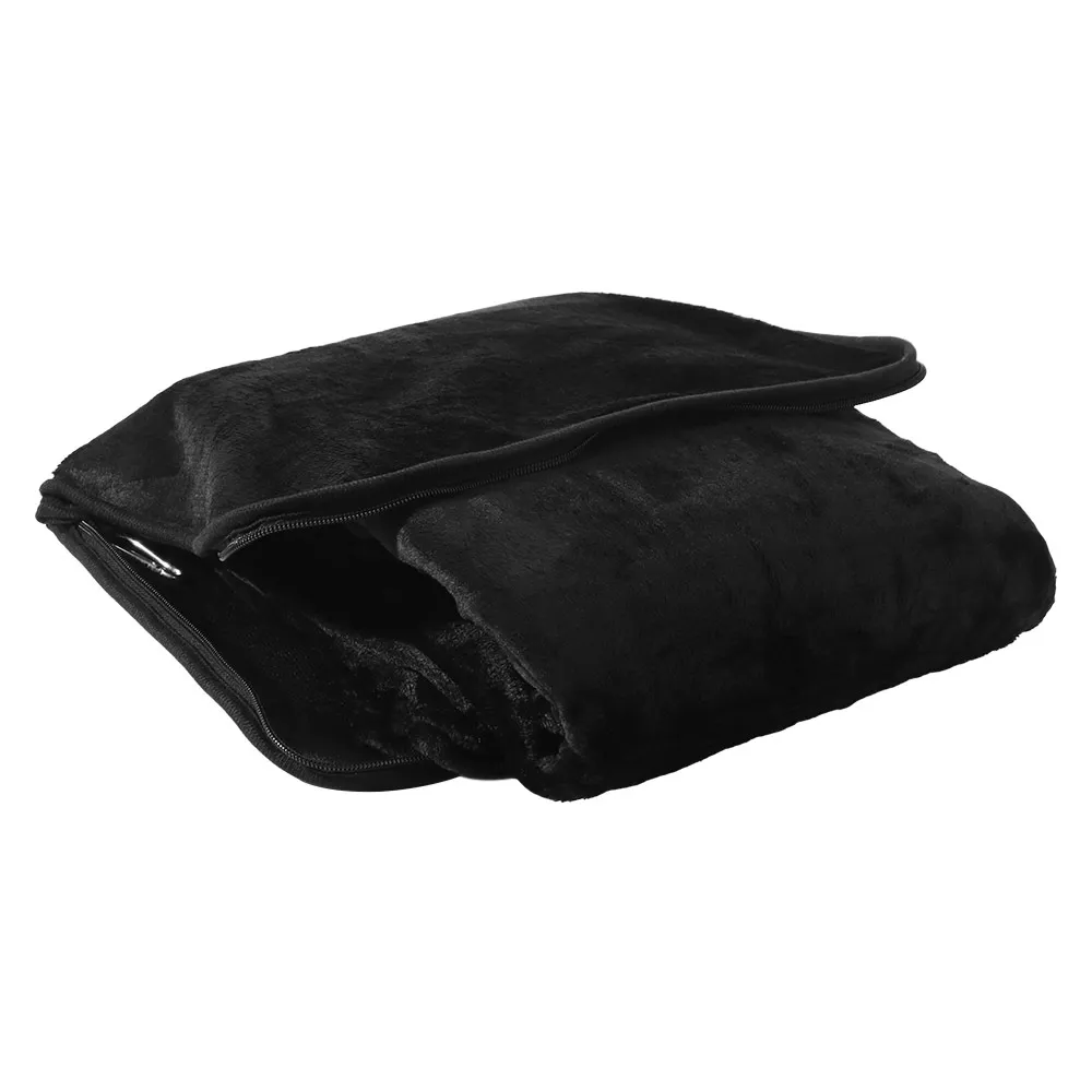 Multifunctional 2 in 1 Travel Pillow and Blanket Set Foldable Warm Nap Quilt Portable Luggage Strap Soft Throw Pillow Flight