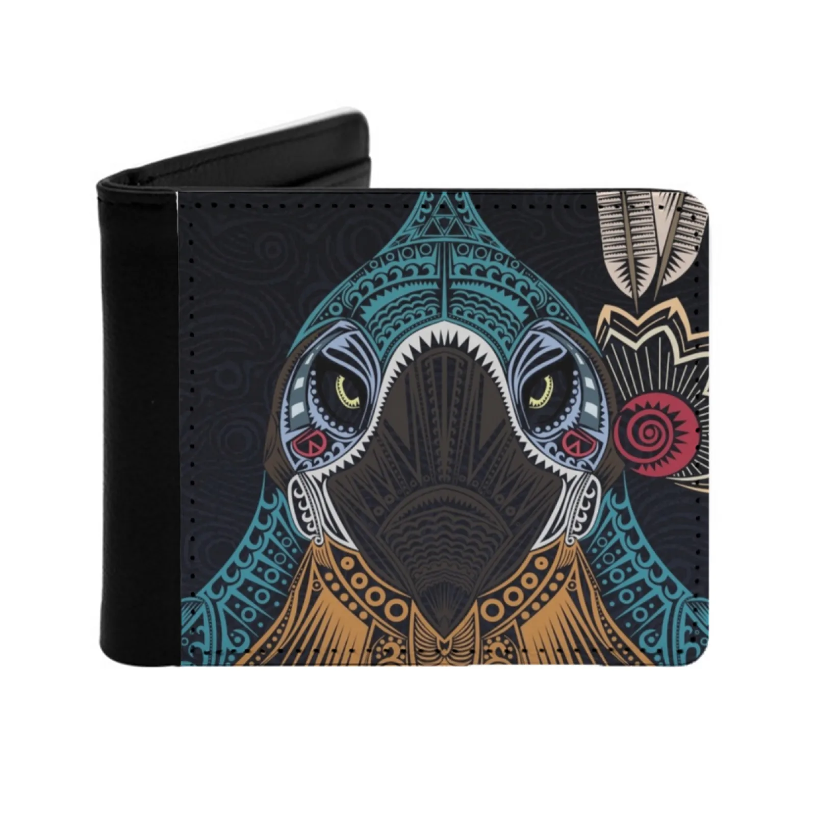 Songbird Leather Men Wallets Credit Card Holder Purse Black Wallet Video Games Games Gaming Legend Of Kass Bird Personalized