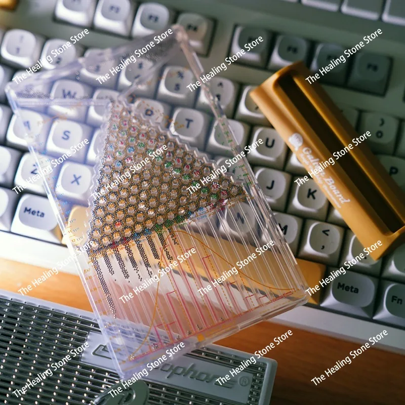 

Galton board, normal distribution model STEM certification investment probability physics teaching tool