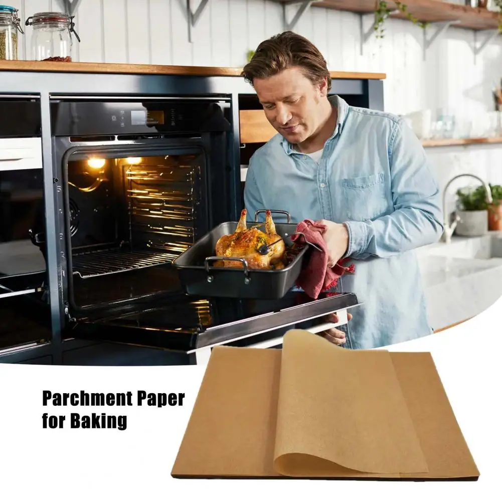 Microwave Safe Wax Paper 200pcs Non-stick Parchment Paper Sheets for Baking Grilling Air Fryer Disposable for Steaming for Bbq