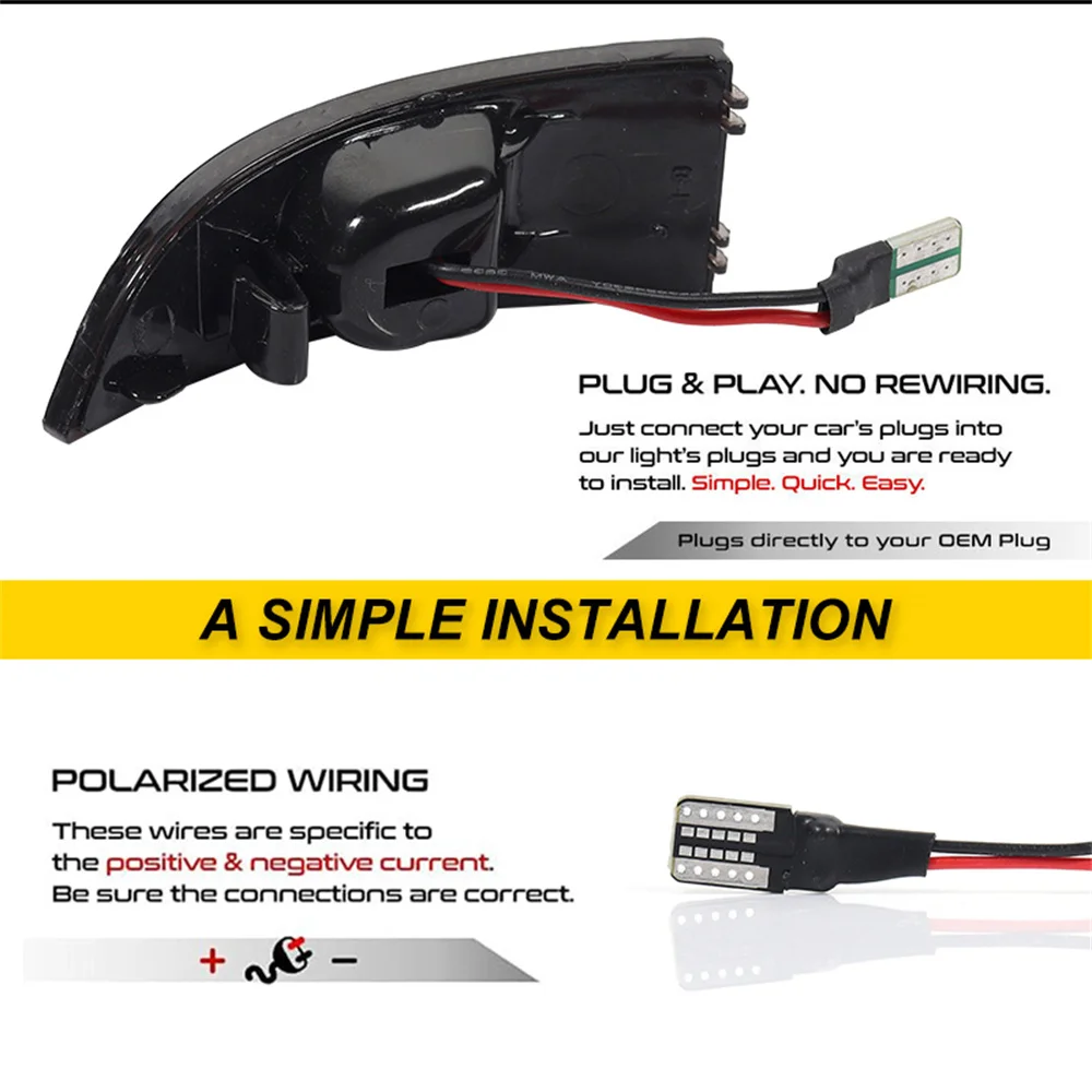 Amber LED Car Front Side Mirror Sequential Turn Signal Blinker Lights For Renault Grand Scenic Laguna 3 Megane MK3 Fluence 12V