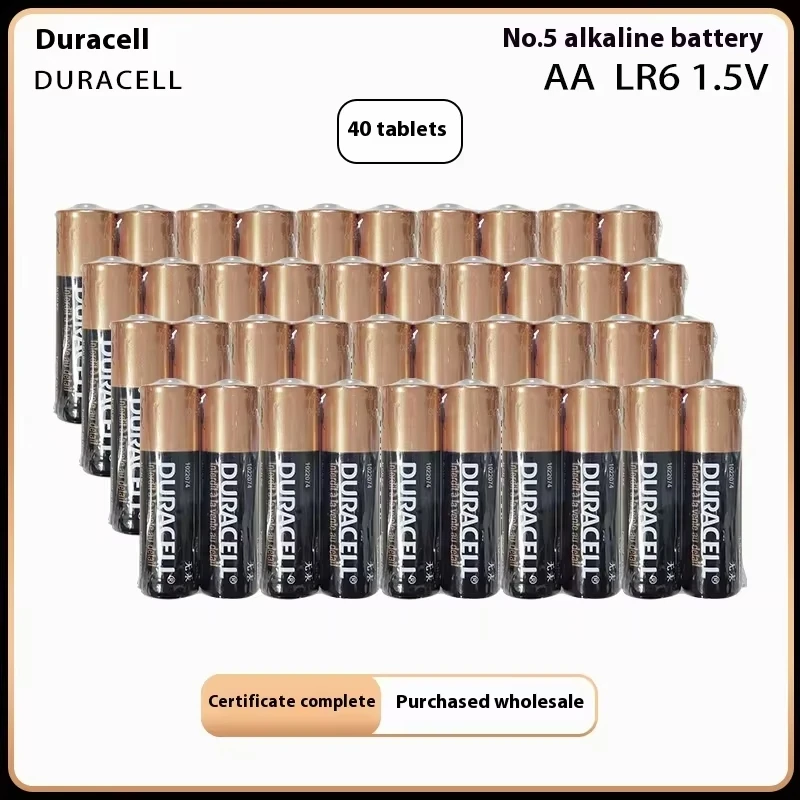 Durable No.5 DURACELL Battery AA LR6 2900mAh MN1500 Suitable For Mouse Intelligent Lock Thermometer No.5 Alkalinity Battery