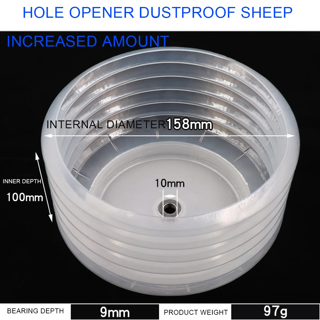 

A03F-Electric Hammer Drill Dust Collector Wood Electrician Protection Downlight Gypsum Ceiling Sound Reaming Dust Drill Bit