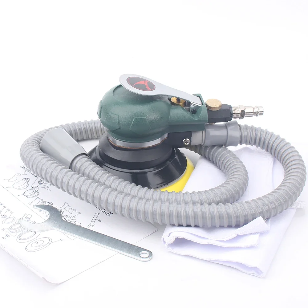 5 Inches Self-vacuum Pneumatic Sanders 125MM Sanding Machine Air Eccentric Orbit 4.8mm Car Polisher