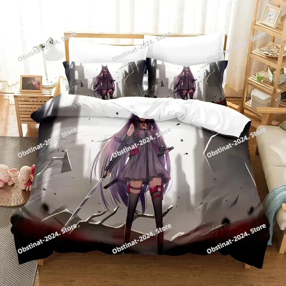 

Top Anime Game Arknights Bedding Set Duvet Cover Full Queen King Size Pillowcase Bed Printed Set Aldult Kid Bedroom Single Twin