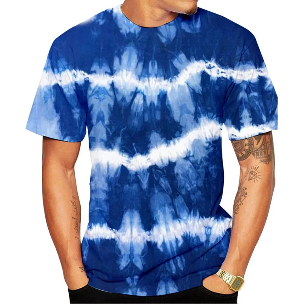 Summer Fashion Style Tie Dye T Shirt 3D Printed Men Women Unisex Casual Oversized Tops TeesT Shirt Clothing Boy Girl