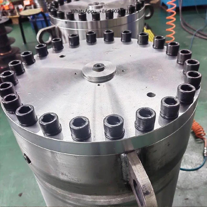 Heavy Duty Double Acting Welded Piston Hydraulic Cylinder With Middle Trunnion and Flange Mount for Construction Machinery