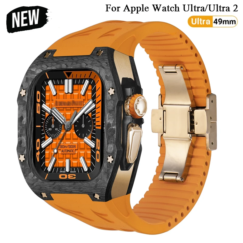 Luxury Carbon Fiber Case Mod Kit for Apple Watch