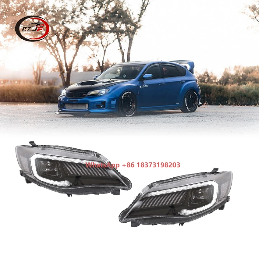 

Full LED Headlights Head Light Lamp 2015 2016-UP With Sequential & Welcome Breathing DRL Lights for Subaru Impreza WRX VA