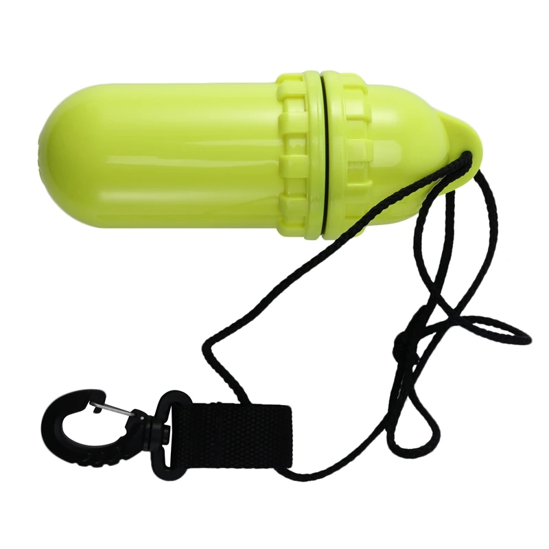 Kayak Diving Dry Box Diving Snorkeling Waterproof Cylindrical Dry Box With Clip With Snap Hook And Hanging Rope