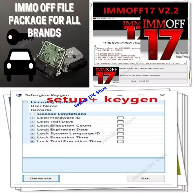 2026 IMMOFF17 Software with Keygen Unlimited install EDC17 Immo Off Ecu Program NEUROTUNING Immoff 17 and install video guide