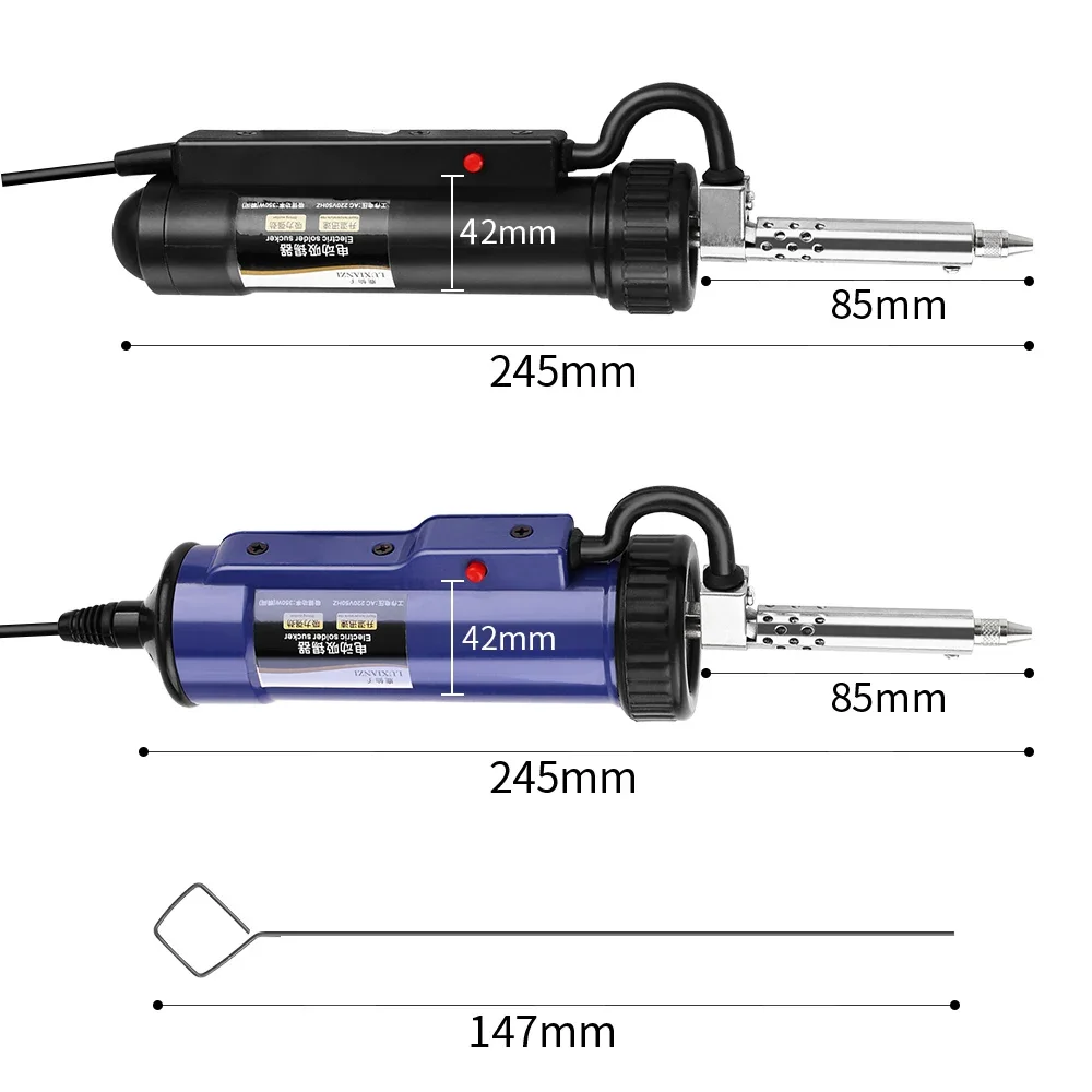 LUXIANZI Electric Tin Sucker Vacuum Soldering Iron Desolder Pump For Welding Tin Removal Repair Tools Desoldering Pump 50Hz 110V