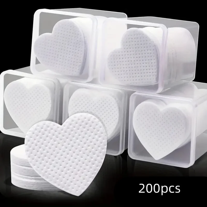 200Pcs Wipes Paper Cotton Eyelash Glue Remover Wipe Mouth Of The Glue Bottle Prevent Clogging Glue Cleaner Pads Lash Extension