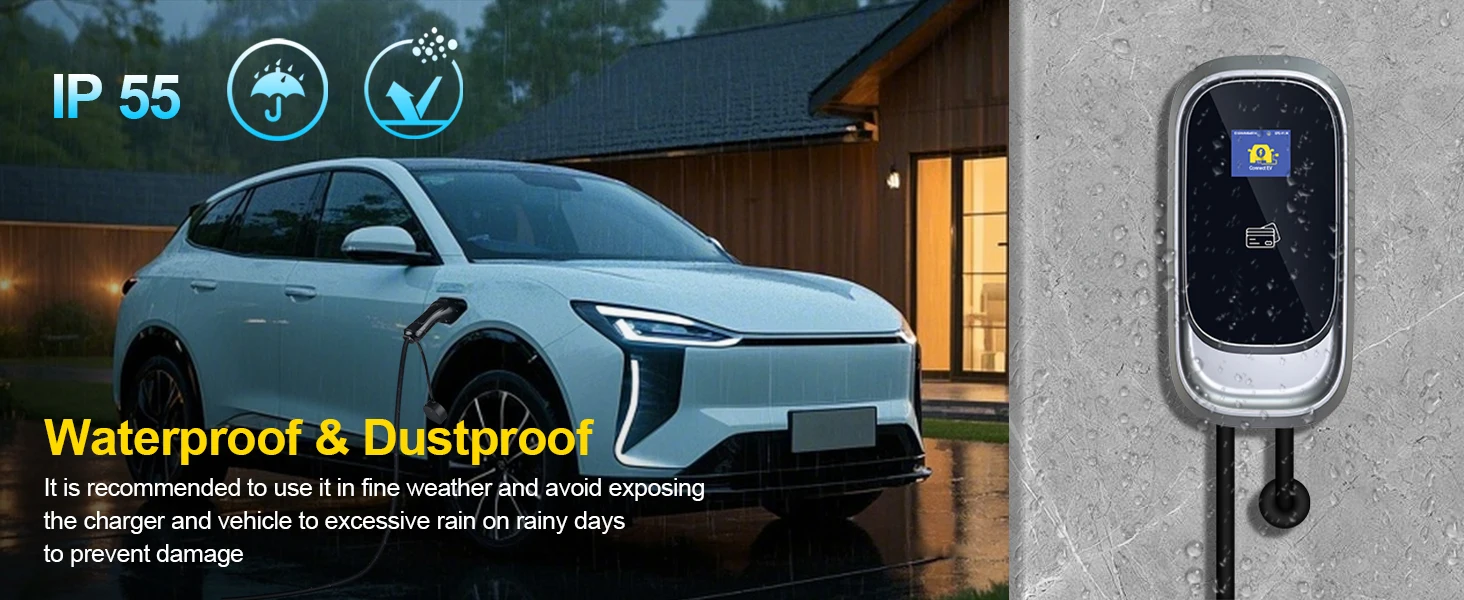Kolanky EV-Ladestation 32 A 7,2 kW 22 kW 16 A 11 kW Typ 2 Wonderfree App-Set Ladezeit Heimladegerät Elektrofahrzeug Autos – Detail 9
