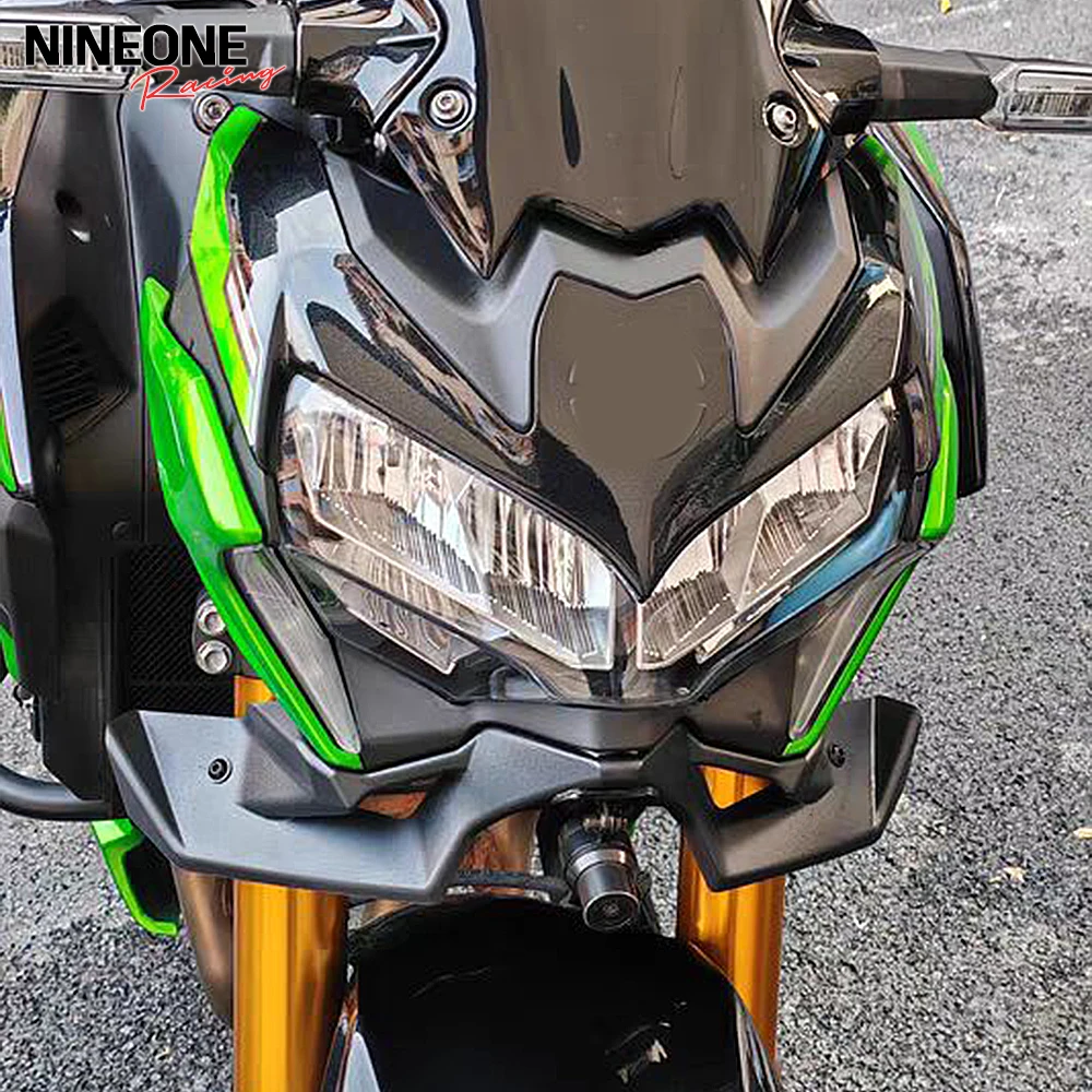 Moto Aerodinamico Parafango Kit Spoiler Anteriore Nudo Copertura a Forma di Becco Per Kawasaki Z900 Z 900 Z-900 Accessori 2020-2025