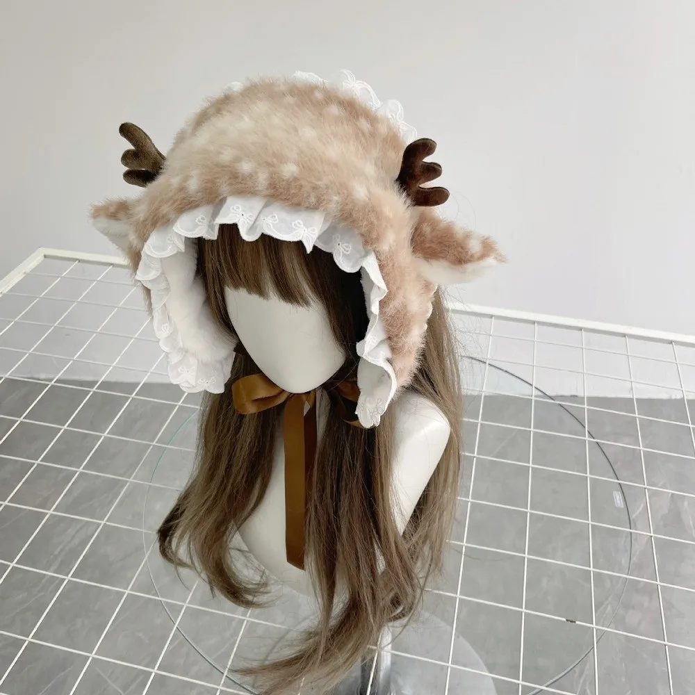 

Creative Cute Elk Warm Scarf Cold Proof Thickned Earmuffs Cosplay Decoration Accessories Leg Warmers Long Socks Autumn Winter