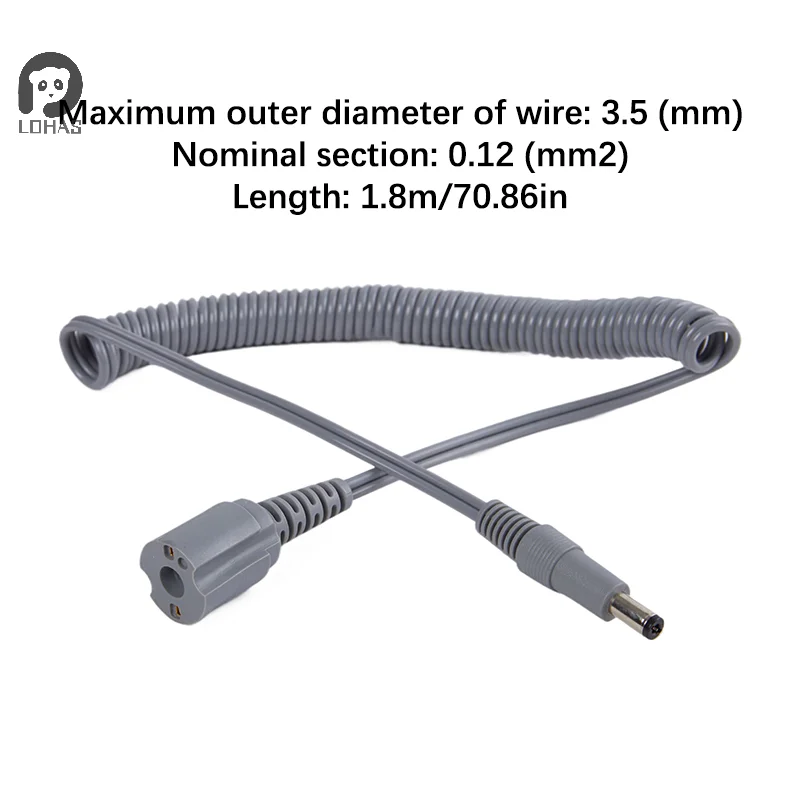 1PC Strong Machine Accessories Nail Drill Handpiece Cord Power Cable For Electric Manicure Drill Gray Handle Rope