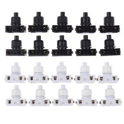 10pcs/set Lamp Electrical Fittings With Nut Micro-motion Small Switch Self-locking Push Button Switch Screw Assembly Accessories