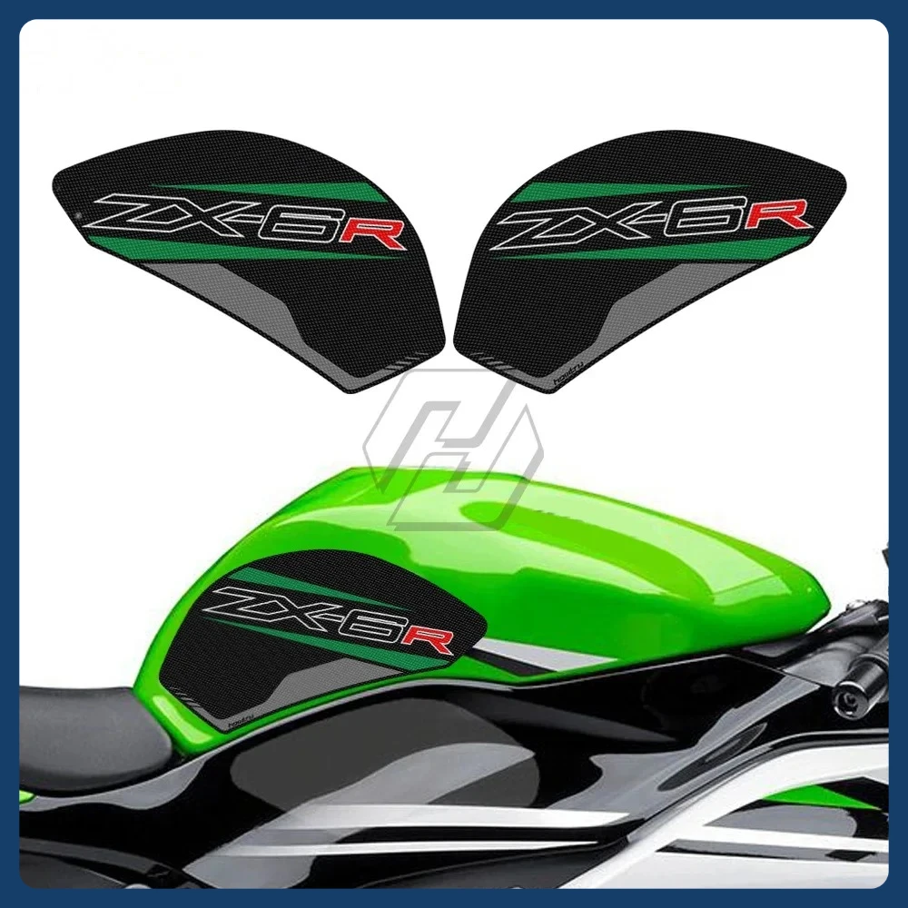 

Наклейка на мотоцикл для Kawasaki ZX-6R ZX6R 2009-2016, наклейка на боковой бак мотоцикла, защита наколенника, противоскользящая