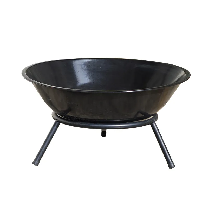 

Custom enamel thickened large heating brazier outdoor firewood heater tripod brazier