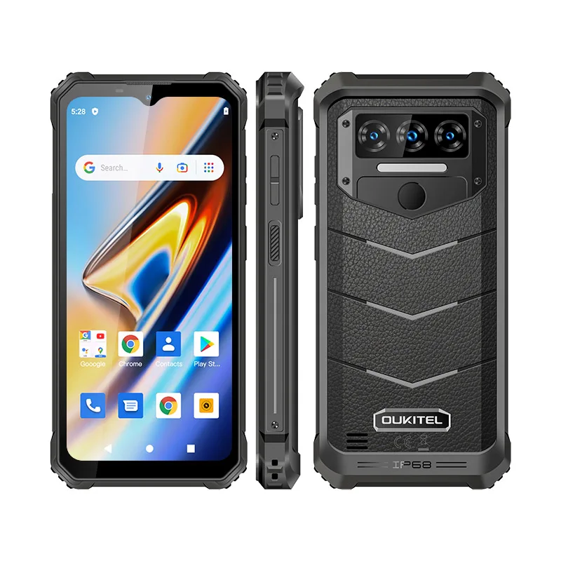 OUKITEL WP38 6.52 Inch Global Version Smart Rugged Waterproof Smartphone 10600mAh Long Standby Battery LED LTE Mobile Phone