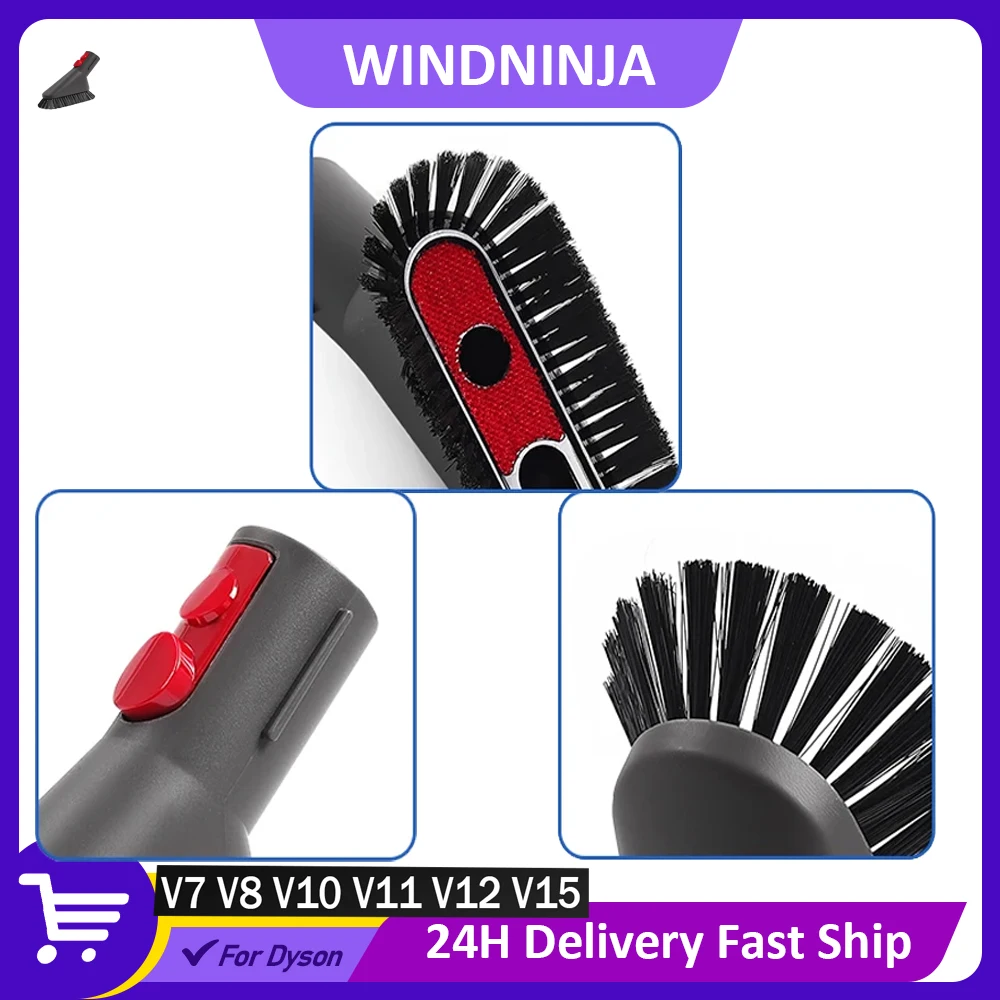 

For Dyson V7 V8 V10 V11 V12 V15 Vacuum Cleaner Clean Stains Vacuuming Tools Dust Removal Soft Bristle Suction Head Attachment