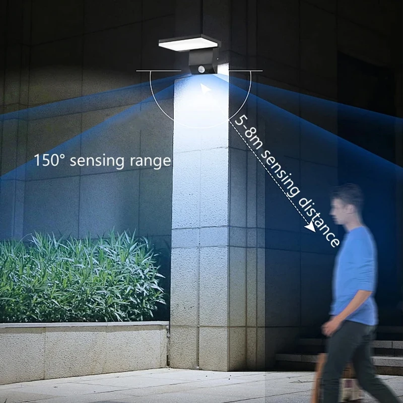 في الهواء الطلق الجدار ضوء LED IP65 مستشعر مقاوم للماء 18 واط طوي أضواء الجدار الحديثة حديقة فناء داخلي ديكور المنزل مصابيح الشوارع #2