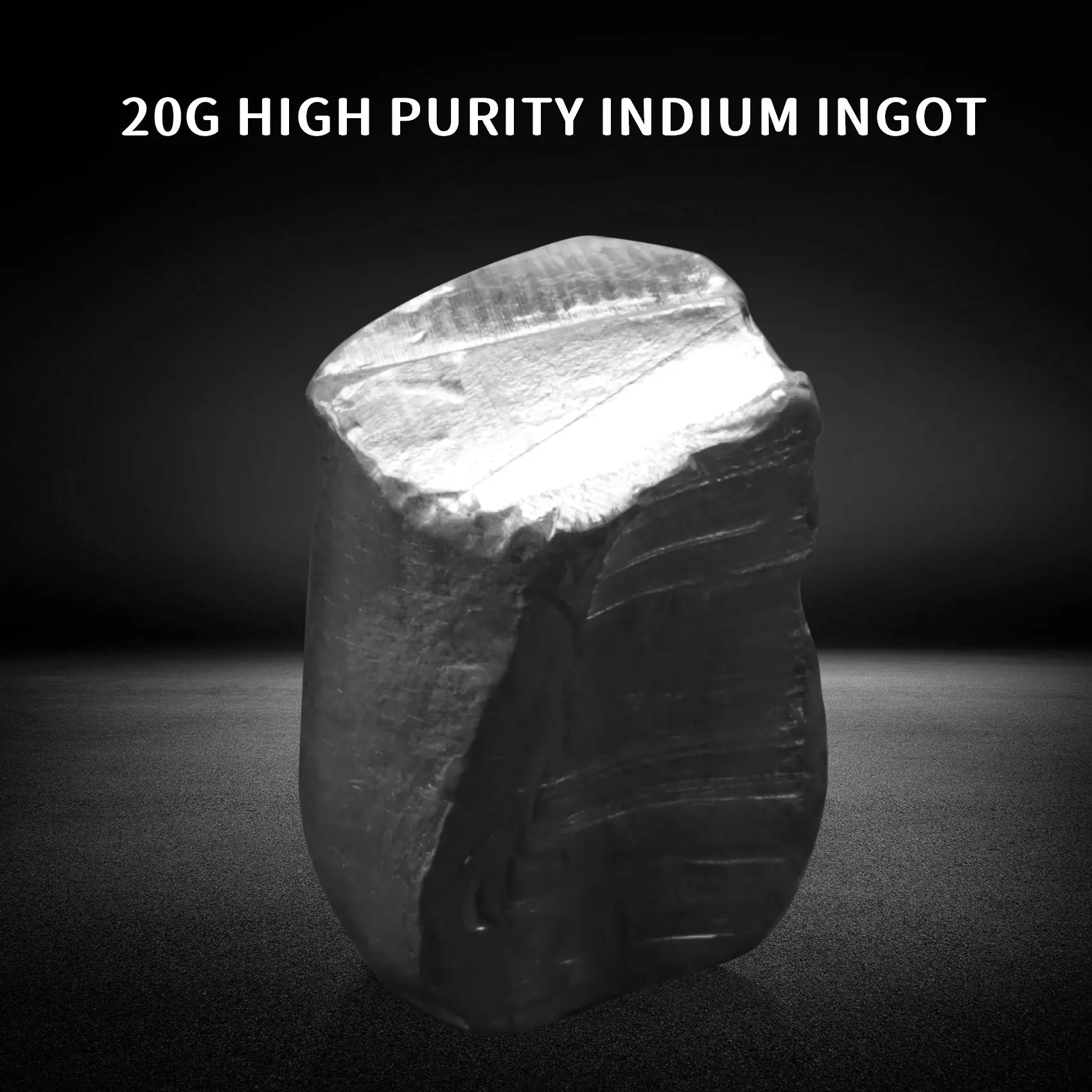 20G 99.995% High Purity Pure Indium in Metal Bar Blocks Ingots Sample 150 Degree Melting Point for Lab Experiments