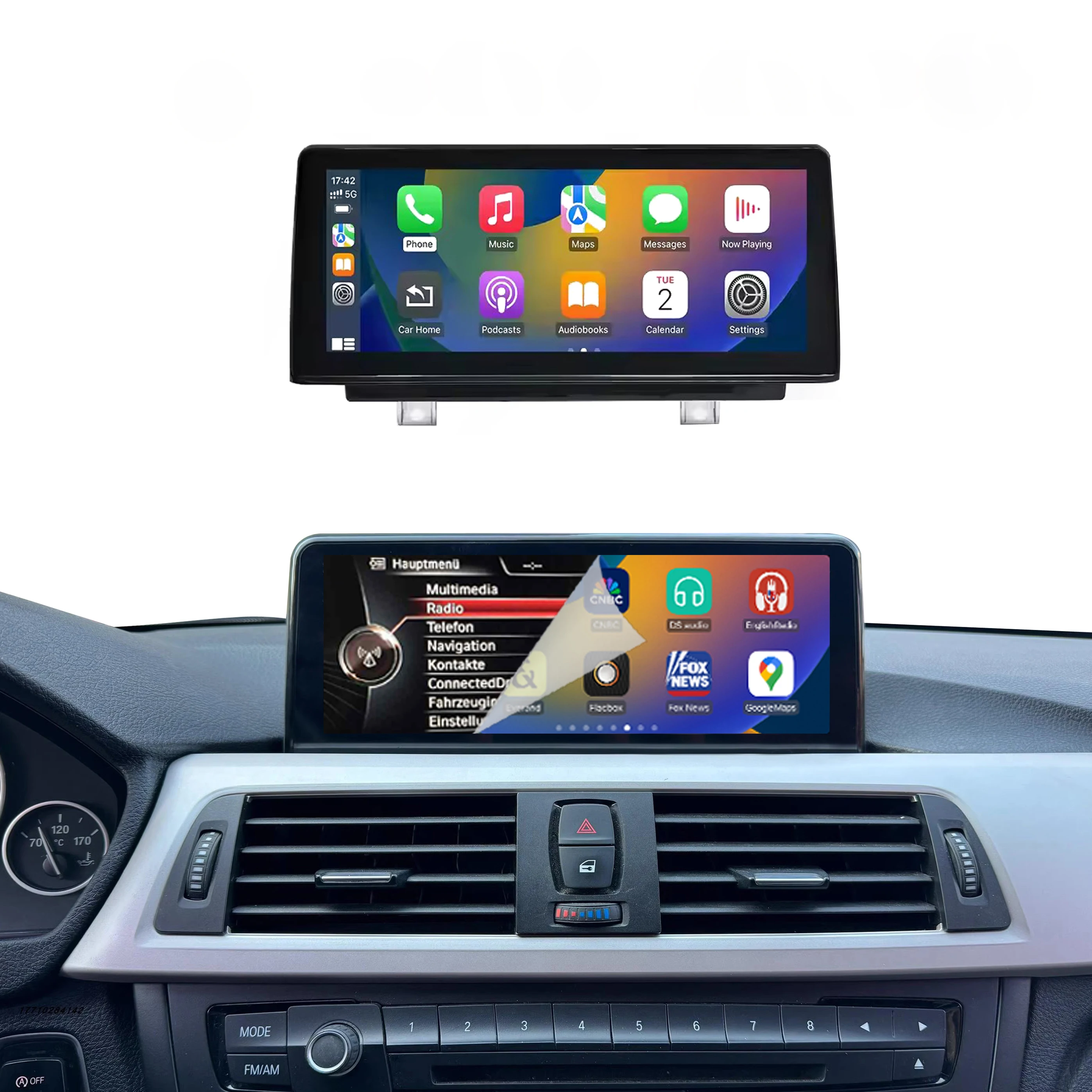 Car Accessories 10.25 Inch Multimedia Monitor F30 Carplay Screen  for BMW NBT CIC 2012-2018 Car Radio Android