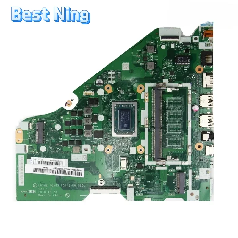 

For Lenovo Ideapad L340-17API L340-15API Laptop Motherboard NM-C101 Notebook Mainboard with AMD R3 3200U R5-3500U CPU