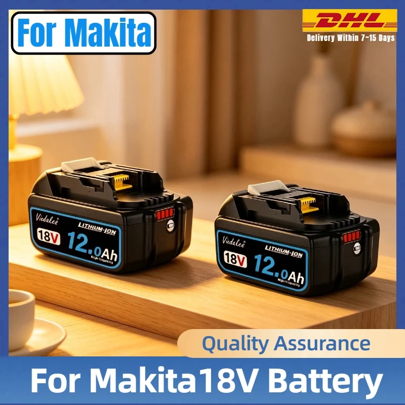

18V 12.0Ah Rechargeable Replacement Battery Long Lasting Fast Charging For Makita DGA404 DTW700 DHR202 DJV182 DDF487 Drill Tools