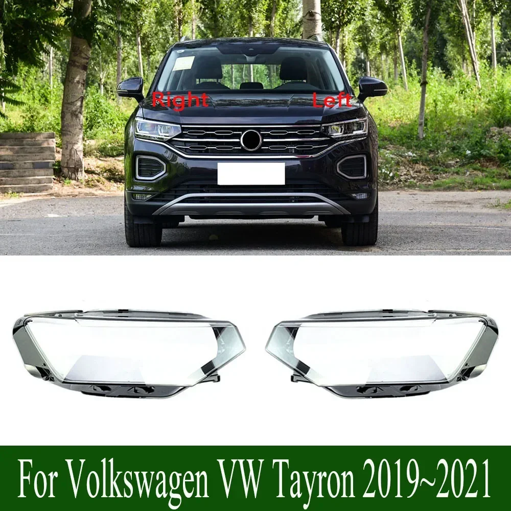

For Volkswagen VW Tayron 2019~2021 Headlight Cover PC Material Headlamp Shell Transparent Lampshade Glass Lens Case Light Caps