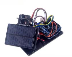 Intelligent Solar Light Tracking Power Generation Equipment Maker Competition Project Kit elettronico fai da te basato su Arduino