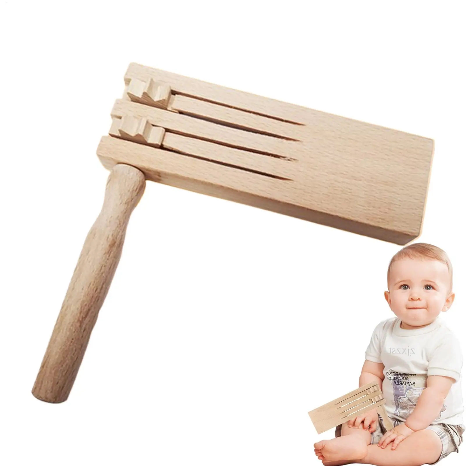 Wooden SpinningRatchet Noise Maker Grogger Noise Ratchet Wooden SpinningRatchetTraditional Toy For Party