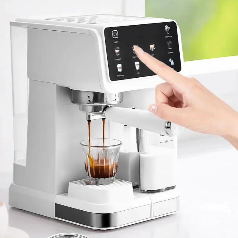 

Automatic Italian Espresso Coffee Maker High Pressure Machine with Milk Frother Smart Color Screen Integrated