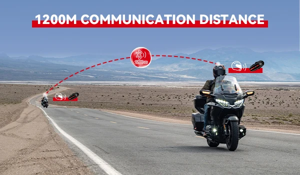 Neues XGP Motorrad-Intercom Helm-Bluetooth-Headset Musik-Sharing Sprachsteuerung Mikrofon Geräuschunterdrückung 1000mAh Akku – Detail 8