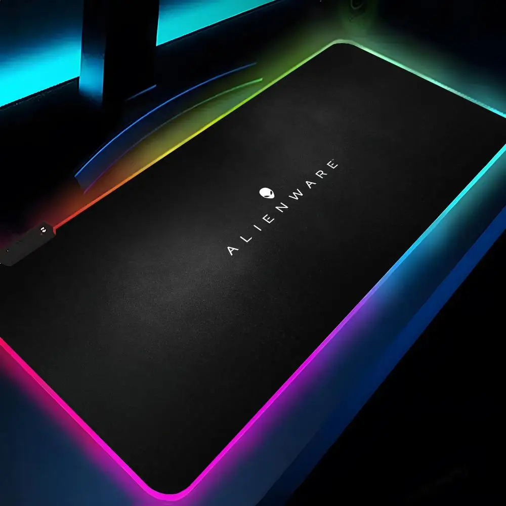 

Mouse Pad Rgb Xxl Laptop Mat Gaming Mousepad Backlit Keyboard Gamer Girl Table Pads Desk Alienware Animation