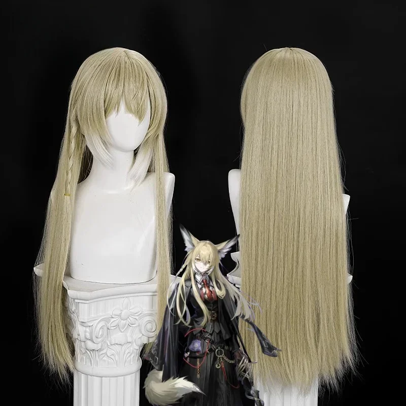 

CosplayVulpisfoglia Cosplay Game Arknights Wig Cosplay Vulpisfoglia Hair Okra Yellow Long Hair Wig For Halloween Xmas Play Role