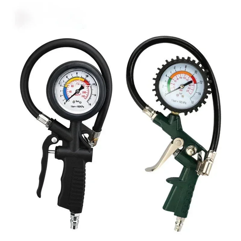 Tire Pressure Gauge For Car Motorcycle SUV Inflator Pumps Tire Repair Tools Pressure Gun Type For Air Compressor Durable