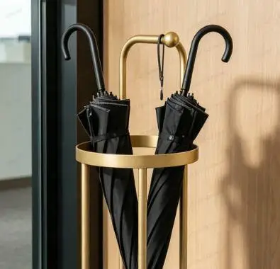 Porta Paraguas de Lujo: Elegante Soporte de Almacenamiento Nórdico para Hotel y Vestíbulo