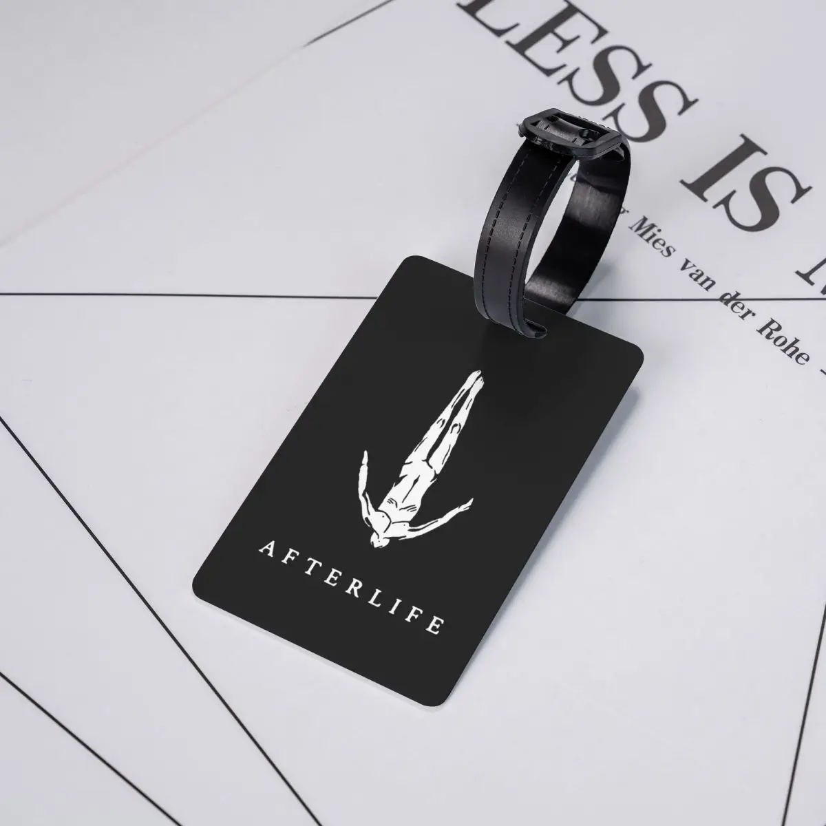 Afterlife Bagagem Tag para Malas, Privacidade Cover, Nome ID Card