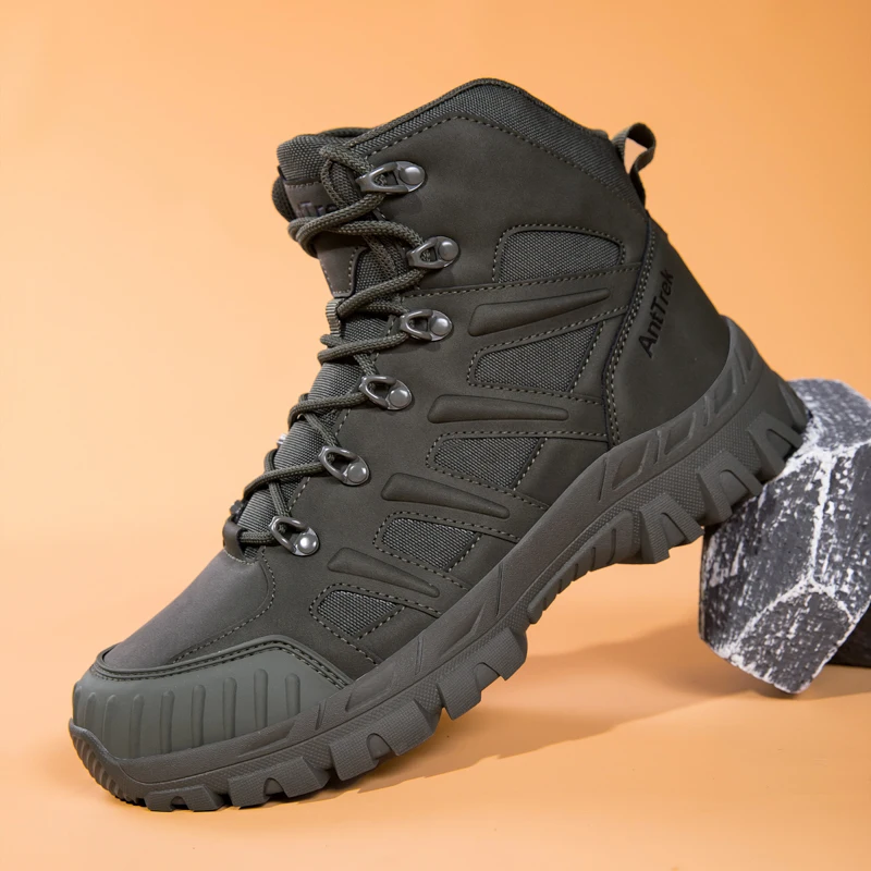 

2025 New Winter Hiking Shoes For Men Anti Slip Climbing Shoes Mens Brand Designer Outdoor Shoes Man Trekking Boots