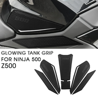 for Kawasaki Z500 Ninja500 Tank Grips for NINJA 500 Accessories Fluorescent Fuel Tank Pad z500 Z 500 Glowing Knee Grip Decals